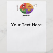 De nieuwe, Nieuwe Vier Groepen van het Voedsel Gepersonaliseerde Folder