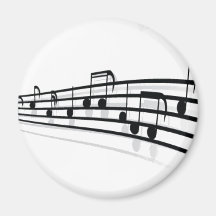 De Nota's van de muziek Koelkast Magneetjes