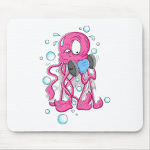 De Octopus van de cartoon Muis Mat