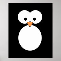 De Ogen van de pinguïn Print