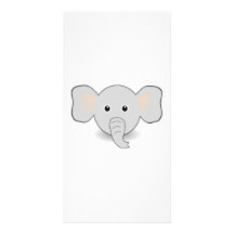 De Olifant van de cartoon Fotokaart Sjabloon