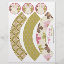 De Omslagen van Cupcake van de Jacht van Pasen Gepersonaliseerde Folder