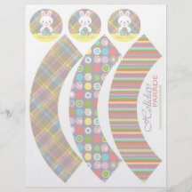 De Omslagen van Cupcake van het Konijntje van de p Folder Ontwerp