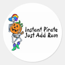 De onmiddellijke Piraat voegt enkel Rum (de Piraat Ronde Stickers