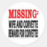 De ontbrekende Beloning van de Vrouw & van het Kor Ronde Sticker