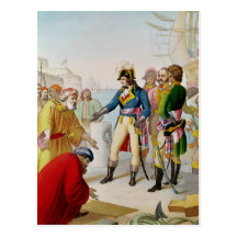 De ontscheping van Napoleon in Alexandrië Wens Kaarten