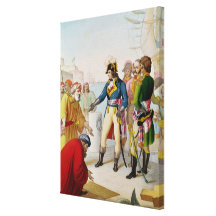 De ontscheping van Napoleon in Alexandrië Canvas Prints