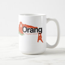 De orangoetan overtreft koffie/theemok