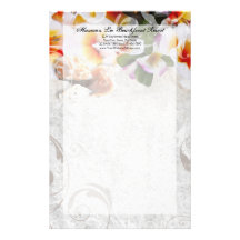 De Orchidee Lei van Plumeria in de Kantoorbehoefte Aangepast Briefpapier