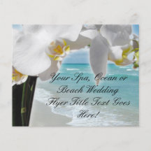 De Orchidee van het Strand van Aqua Gepersonaliseerde Folder