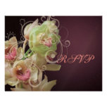 De Orchidee van PixDezines RSVP + Sier bloei Persoonlijke Aankondiging