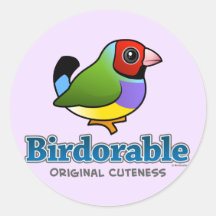 De originele Vink van Cuteness Gouldian Stickers