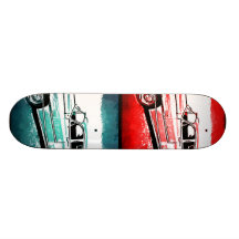 De oude Klassieke Druk van het Pop-art van de Wate Persoonlijk Skateboard