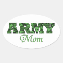 De Ovale Sticker van het Mamma van het leger
