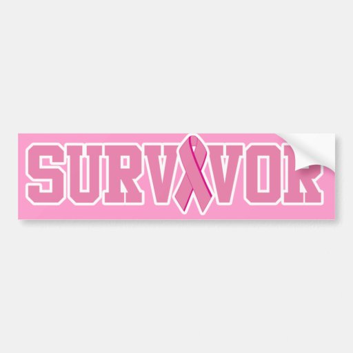De Overlevende van Kanker van de borst Bumpersticker