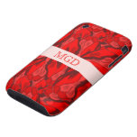 De overvloed van de Jugendstil rode tulpen met mon Tough iPhone 3 Hoesje