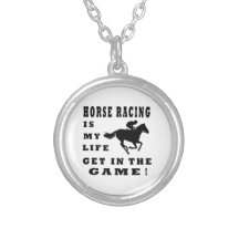 De paardenrennen zijn Mijn Leven Persoonlijke Ketting