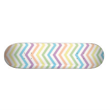 De Paarse Blauwgroene Zigzag van de pastelkleur Skate Decks