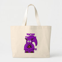 De paarse Eekhoorn geeft niet Canvas Tas