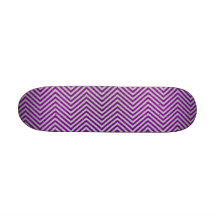 De paarse en Witte Zigzag schittert Skate Deck