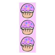 De paarse Referentie van Cupcake van de Vrede Visitekaartjes Sjabloon