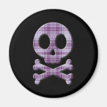 De paarse Schedel van de Plaid Magneet
