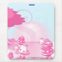 De paddestoel van de valentijnskaart mousepad (Kla Muismat