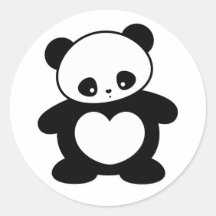 De panda van Kawaii Sticker