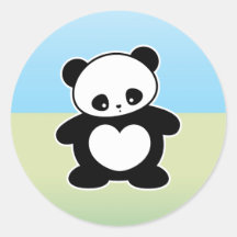 De panda van Kawaii Stickers