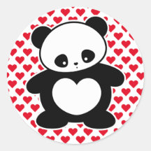 De panda van Kawaii Stickers