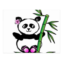 De Panda van Sakura Wenskaart