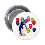 De Partij van de Verjaardag van de pinguïn Speld Button