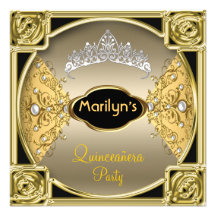 De Partij van de Verjaardag van Quinceañera vijfti Custom Uitnodging