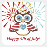 De patriottische Stickers van de Uil