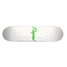 de pauken tekst blk schetst heldergroene .png skateboard