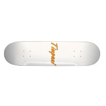 de pauken tekst blk schetst orange.png skate decks