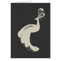 De PAUW BLOEIT in TAN Notecard Wenskaarten