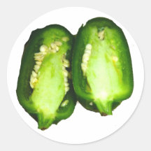 De Peper van Jalapeno de Twee van het groene papri Stickers