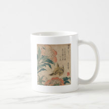 De Pioen en de Kanarie van Hokusai Beker