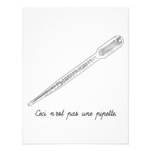 De Pipet van Une van de Pa's van N'est van Ceci Persoonlijke Aankondiging