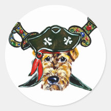 De Piraat van Airedale Stickers
