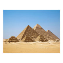 De piramides Gizah in Egypte Wens Kaarten