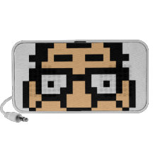 de pixel de geek de ballot fin mini haut-parleur