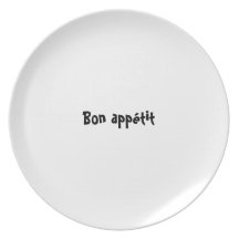 De plaatreeks van Bon appetit - Franse Bon appétit Diner Borden