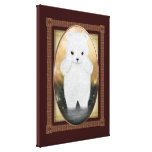 De pluizige Omslag van het Canvas van de Ijsbeer Stretched Canvas Print