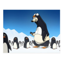 De polaire Briefkaarten van de Pinguïn Wenskaart