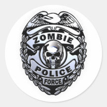 De Politiemacht van de zombie Sticker