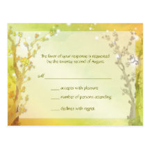 De Poort van BridalHeaven van Dawn Wedding RSVP (4 Wenskaart