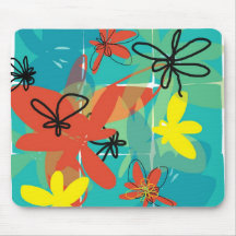 De pop gaat Ruimte één-mousepad- Muis Mat