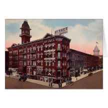 De Post van de Unie van Columbus Ohio Wenskaarten